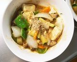レンジ肉無豆腐中華風あんかけ炒味野菜炒め作り方18写真