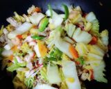 野菜たっぷり中華丼(ꕤ ॑꒳ ॑*)ノ作り方2写真
