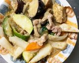 すっきりゴマだれ味豚こま大根青椒肉絲風作り方16写真