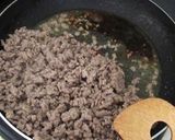 ひたすらかきまぜて、ひき肉の甘辛煮作り方3写真