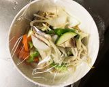 レンジ肉無チクワ梅クリーム炒味野菜炒め作り方12写真