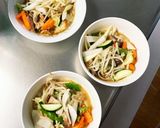 レンジ肉無チクワ梅クリーム炒味野菜炒め作り方13写真