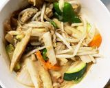 レンジ肉無チクワ梅クリーム炒味野菜炒め作り方18写真