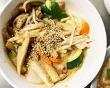 レンジ肉無チクワ梅クリーム炒味野菜炒め作り方19写真