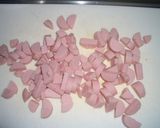 おさかなのソーセージでパパッとチャーハン作り方2写真