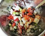新玉ねぎと夏野菜のグリル作り方1写真
