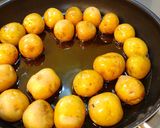 揚げジャガ味噌がらめ。作り方3写真