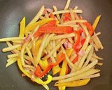 ジャガイモとパプリカのカレー炒め作り方4写真