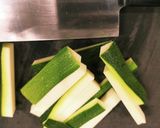 牛小間切れ肉で肉巻き野菜作り方2写真
