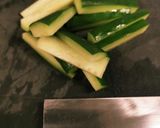 牛小間切れ肉で肉巻き野菜作り方3写真