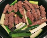 牛小間切れ肉で肉巻き野菜作り方6写真