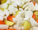 ジャワカレー中辛●根菜中心のチキンカレー作り方1写真