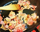 豚ばらキャベツ辛味噌炒め。作り方2写真