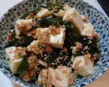 簡単！美味♪豆腐（冷奴）に鮭ごまネギだれ作り方4写真