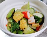お弁当に!チンゲン菜のわさびポン酢和え作り方2写真