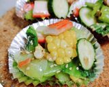 お弁当に!チンゲン菜のわさびポン酢和え作り方3写真