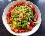 野菜を楽しむ！食べるチャーハンサラダ作り方6写真