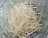 レンジ蒸し2分。麻薬もやし作り方1写真