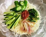 夏野菜と梅のさっぱり冷麦♬作り方2写真