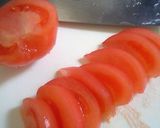 トマトをはさんだ鰹のタタキの一口おつまみ作り方2写真