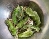 夏野菜で辛味天そば作り方2写真