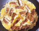 簡単家族で分け合うカツ丼作り方3写真