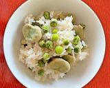 そら豆とえんどう豆のW豆ごはん作り方5写真