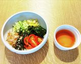 子ども向け夏野菜のぶっかけうどん作り方6写真
