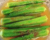 オクラのわさび風味煮びたし作り方6写真