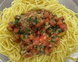 さっぱり味付けシンプル!冷製トマトパスタ作り方7写真