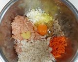 鶏ひき肉とおからとごぼうの和風ハンバーグ作り方10写真