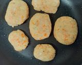 鶏ひき肉とおからとごぼうの和風ハンバーグ作り方13写真
