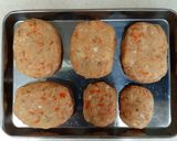 鶏ひき肉とおからとごぼうの和風ハンバーグ作り方12写真