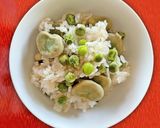そら豆とえんどう豆のW豆ごはん作り方8写真