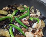 茄子と鶏胸肉と甘長唐辛子のさっぱり煮作り方7写真