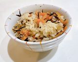 人参とひじきの炊き込みご飯作り方6写真