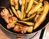 茄子と鶏モモ肉の梅干しサッパリ煮作り方3写真