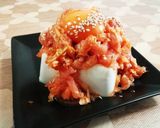 切って和えるだけ 生ハムユッケ作り方4写真