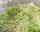 洗い物なし!サラダチキンでキャベツナムル作り方1写真