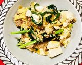 夏のスタミナご飯☆豚肉豆腐の中華卵炒め作り方8写真