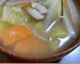白菜と椎茸と人参のお味噌汁作り方9写真