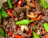 ご飯に合う♪牛肉とパプリカ椎茸の生姜煮作り方8写真