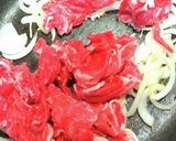 我が家のかんたん焼肉丼 こま切れ牛肉で作り方3写真