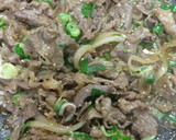 我が家のかんたん焼肉丼　こま切れ牛肉で作り方9写真