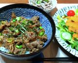 我が家のかんたん焼肉丼 こま切れ牛肉で作り方10写真