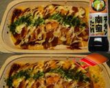 美味ドレとチキン南蛮のたれでとん平焼き!作り方1写真