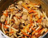 生姜香る♫ 甘くない＂鶏肉の炊き込みご飯作り方4写真