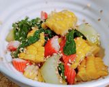 チンゲン菜のナムル風☆ギョーザのタレだけ作り方2写真