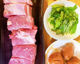 豚の角煮♡梅干し煮 圧力鍋なし作り方1写真