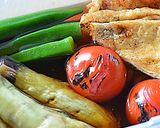 グリル 焼き夏野菜とお揚げの冷やし鉢♪作り方3写真
